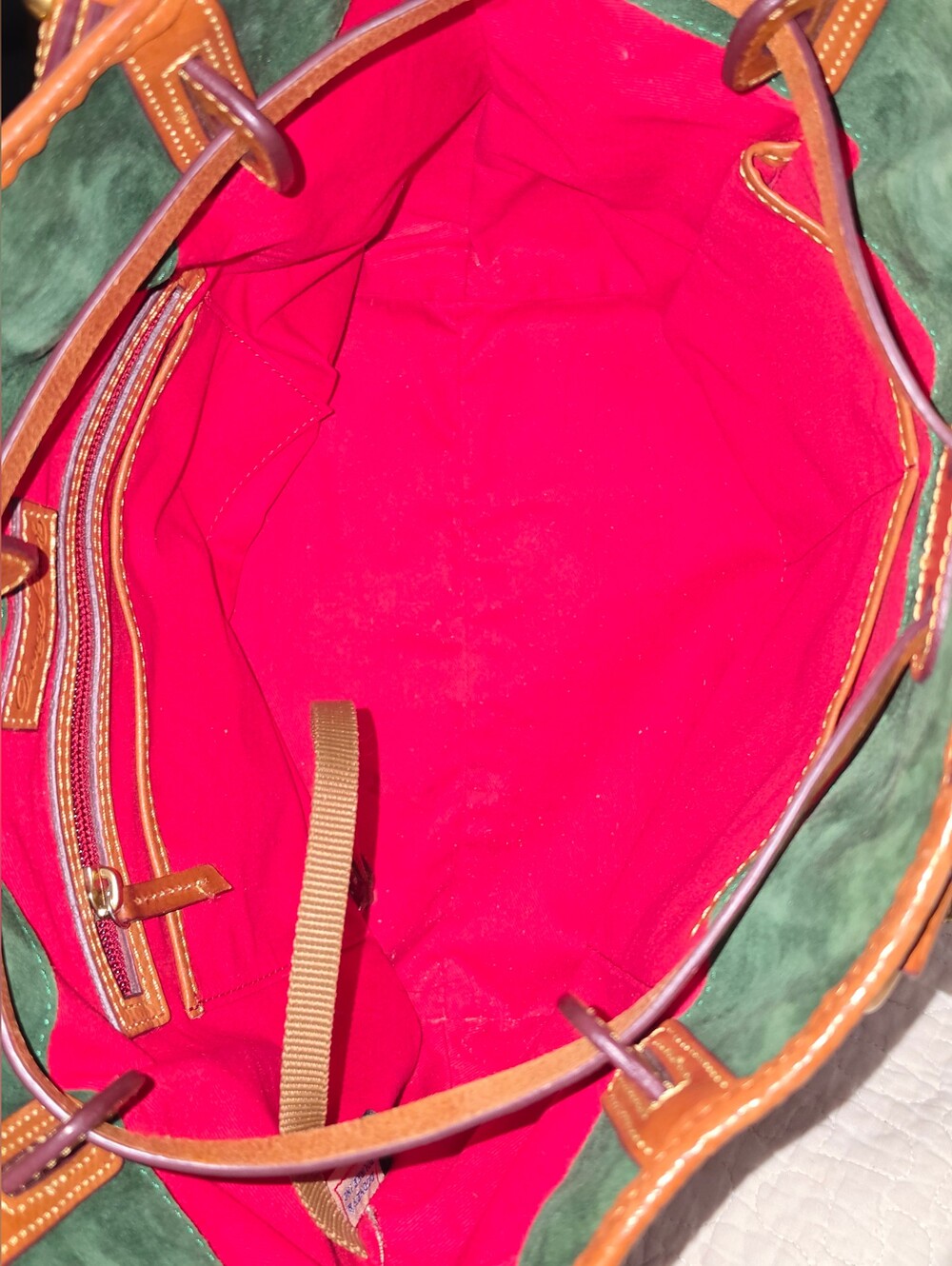 Dooney & Bourke Florentine Leather Buckley Bag ~ Natural Color *EUC - Picture 4 of 7